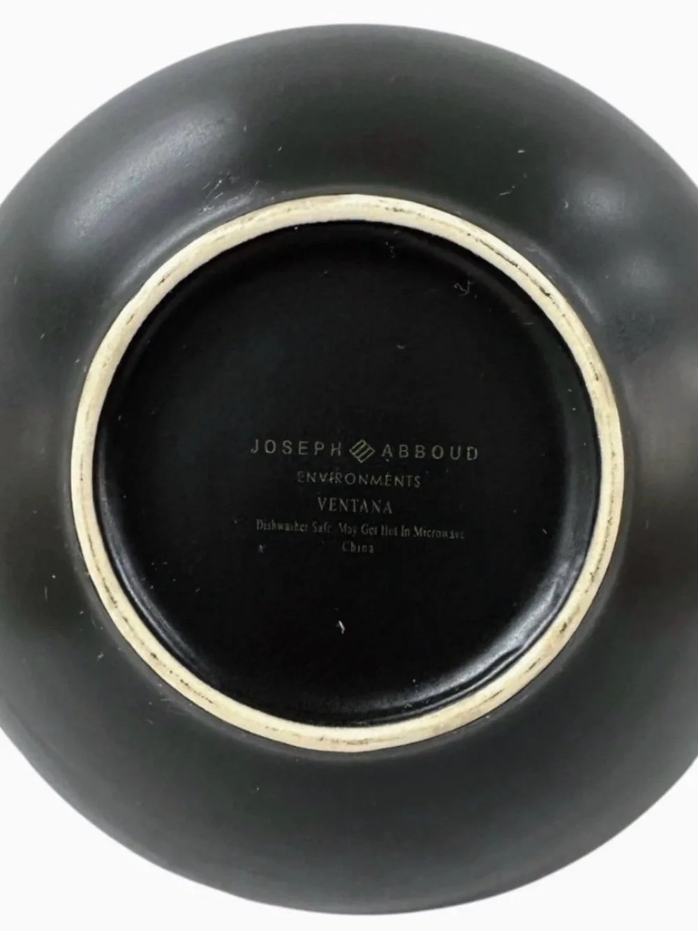 Joseph Abboud Ventana Soup Cereal Bowls 7 7/8” Brown Stoneware Set of 4